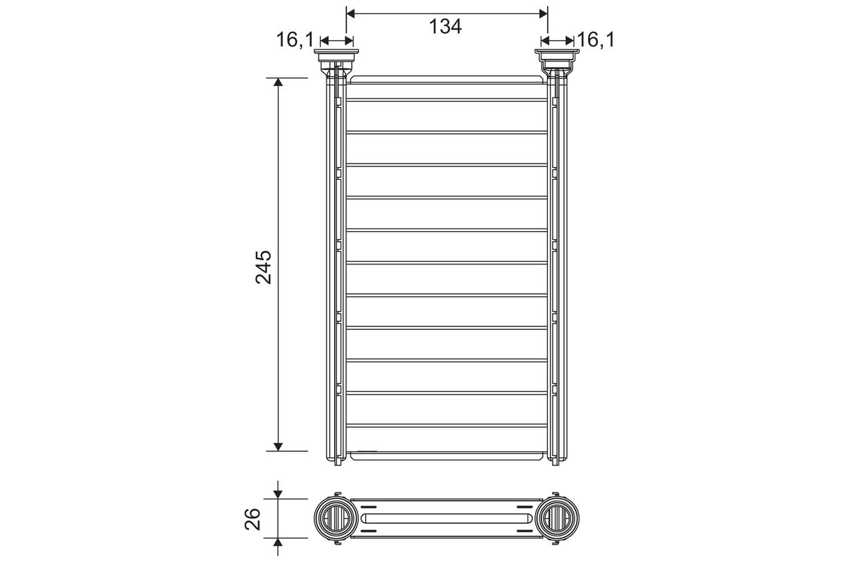 Heat Exchanger, interior heating - 811646 VALEO
